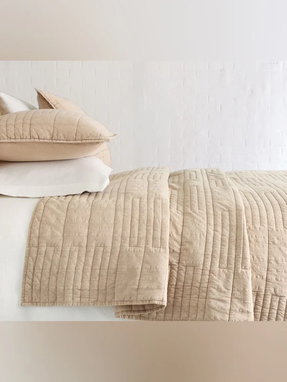 NEW!!! WEST ELM Parks Washed Cotton Quilt, King/California King,